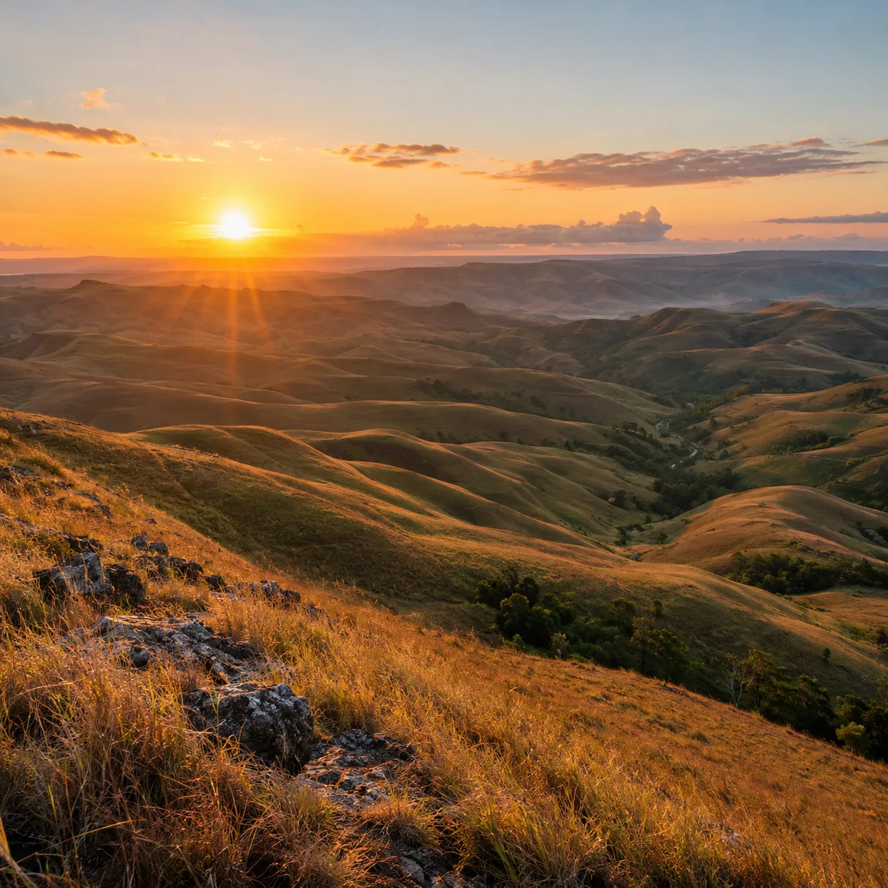 Pemandangan perjalanan Private Tour Sumba 5D4N
